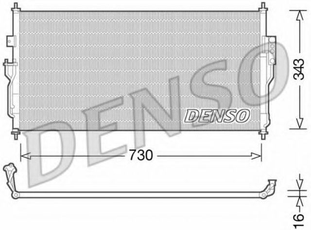 Конденсатор системи охолодження системи DCN46006 DENSO