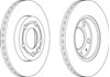 Диск переднього гальма DDF1164 FERODO