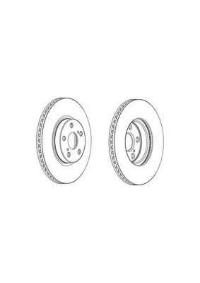 Диск переднього гальма DDF1865C FERODO