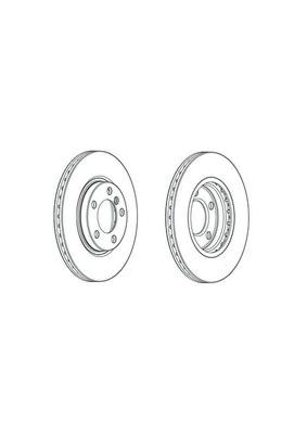 Гальмо дискове переднє DDF2125C FERODO