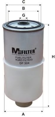 Фильтр топл. audi, vw (пр-во m-filter) DF304
