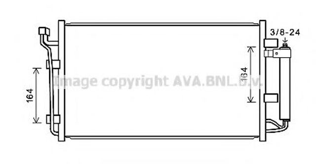 Радіатор кондиціонера DN5387D AVA