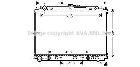 Підвіска радіатора DNA2297 AVA
