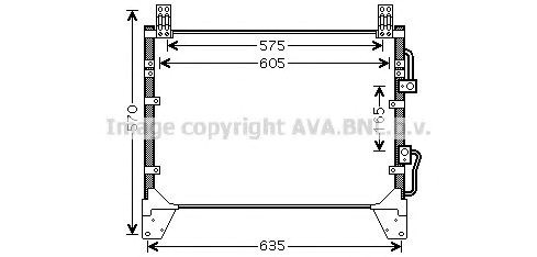 Конденсатор системи охолодження системи DW5142 AVA