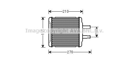 Радиатор отопителя chevrolet lacetti 1.6-1.8 (пр-во ava) DWA6088