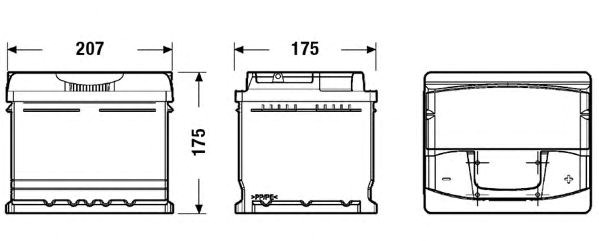 Авто акумулятор EA472 EXIDE