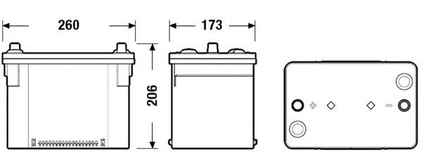 Батарея акумуляторна EK508 EXIDE