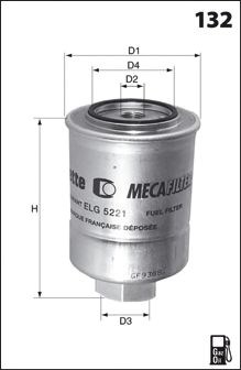 Elg5217 фільтр палива ( аналогwf8063/kc67) ELG5217
