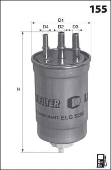 Elg5290 фільтр палива oem ford ( аналогwf8268/kl446) ELG5290