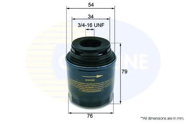 Eof250 comline - фільтр оливи ( аналогwl7494/oc593/3 ) EOF250