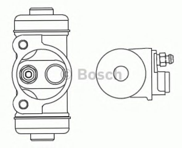 Bosch chrysler колісний гальмівний циліндр voyager iii,kia F026002349
