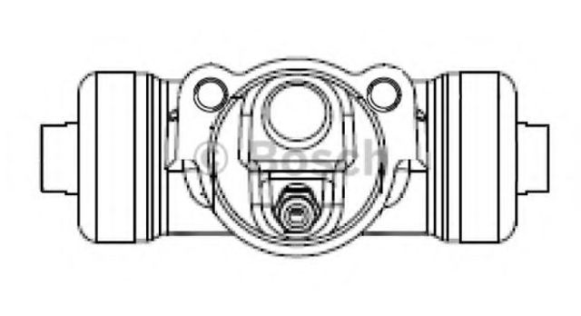 Циліндр гальмівний колісний/робочий, задній F026002386 BOSCH