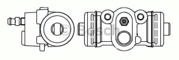 Bosch  циліндр гальмівний mazda 626 - 02 F026002387