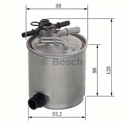 Bosch n2019 фільтр палива dacia logan 1.5dci 05- F026402019