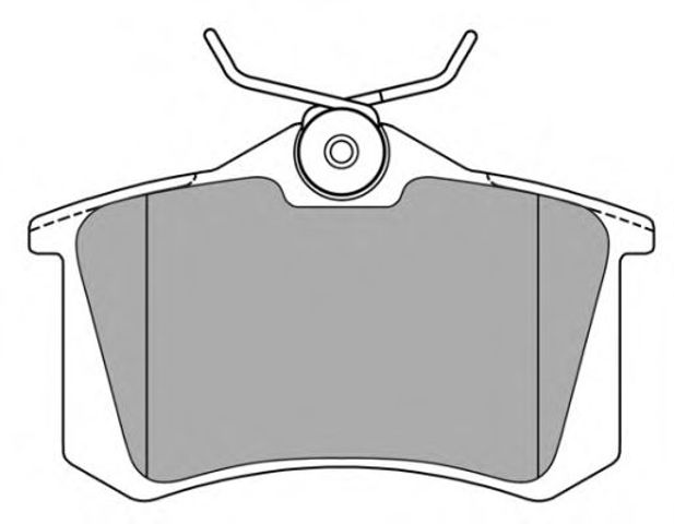 Колодки гальмівні дискові, к-кт задні FBP0575