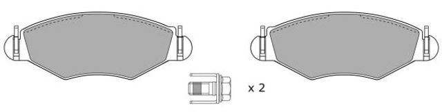 Тормозні колодки FBP108301 FREMAX