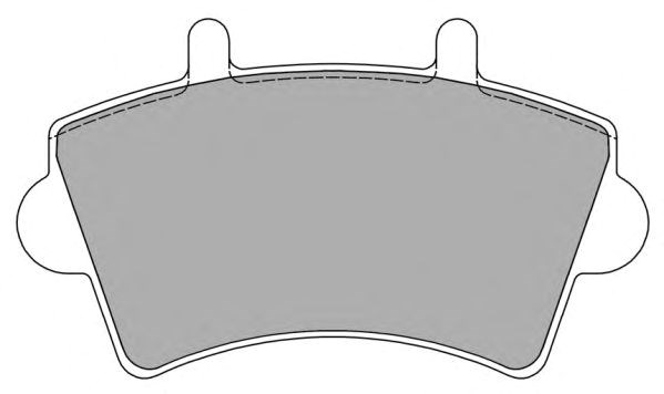 Комплект гальмівних колодок з 4 шт, дисків FBP1224