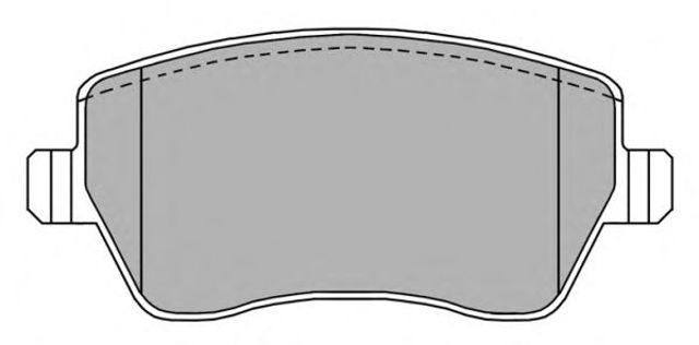 Комплект гальмівних колодок з 4 шт, дисків FBP1337