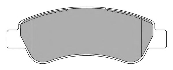 Комплект гальмівних колодок з 4 шт, дисків FBP1479
