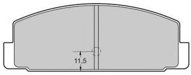 Комплект гальмівних колодок з 4 шт. дисків FBP1737