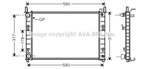 Радіатор охолодження FDA2324 AVA