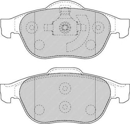 Комплект гальмівних колодок з 4 шт, дисків FDB1541
