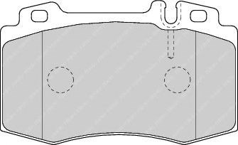 Комплект гальмівних колодок з 4 шт. дисків FDB1661