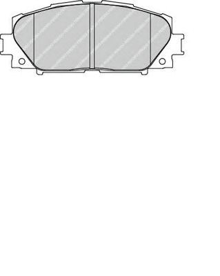 Комплект гальмівних колодок з 4 шт. дисків FDB1829
