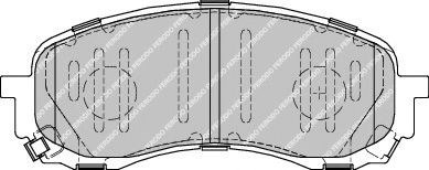 Комплект гальмівних колодок з 4 шт. дисків FDB1863