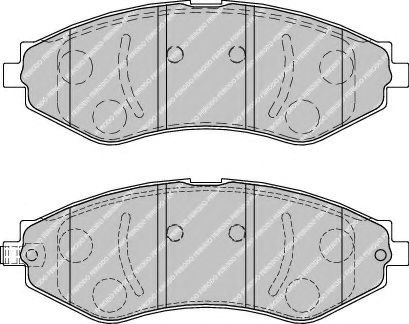 Комплект гальмівних колодок з 4 шт. дисків FDB1905