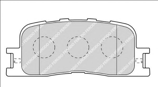 Комплект гальмівних колодок з 4 шт, дисків FDB1909