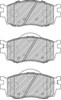Колодки гальмівні дискові комплект FDB1955 FERODO