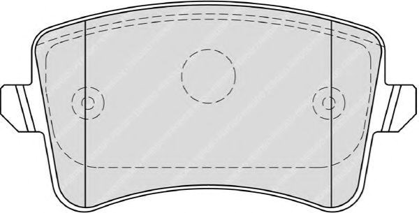 Комплект гальмівних колодок з 4 шт. дисків FDB4190