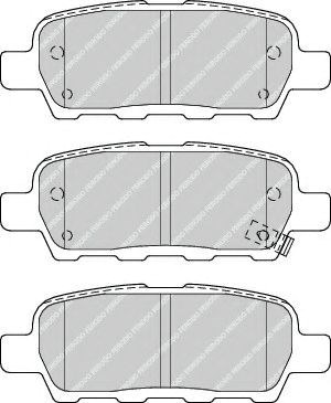 Комплект гальмівних колодок з 4 шт. дисків FDB4324