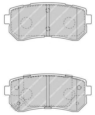 Колодки гальмівні дискові керамічні, к-кт FDB4408