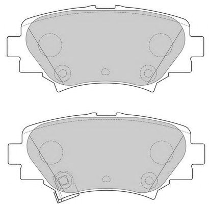 Комплект гальмівних колодок, дискове гальмо FDB4700