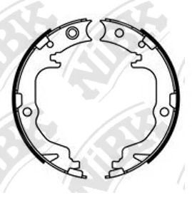 Колодки стоянкового гальма Додж Caliber SXT