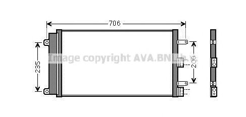 Трубопроводи і радіатор кондиціонера FT5342D AVA