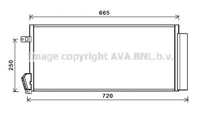 Радіатор охолодження кондиціонера FTA5396D AVA