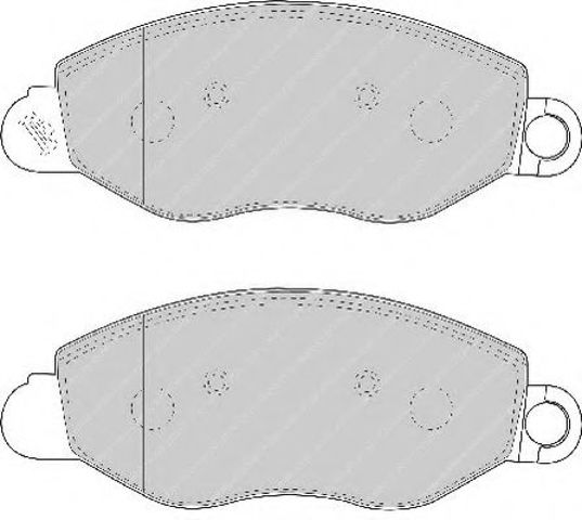 Колодки передні FVR1461 FERODO