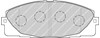 Колодки передні FVR4327 FERODO