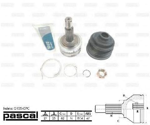 Граната зовнішня G10543PC PASCAL