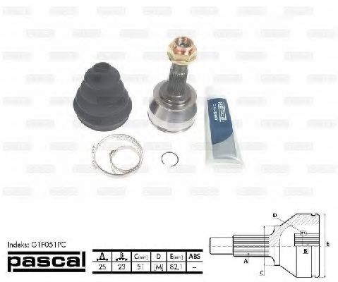 Граната зовнішня G1F051PC PASCAL