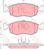 Колодки гальмівні дискові комплект GDB1383 TRW