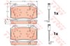 Колодки гальмівні передні, дискові GDB1543 TRW
