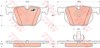 Колодки гальмівні задні, дискові GDB1730 TRW