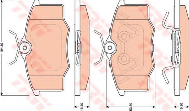 Колодки передні GDB1759 TRW