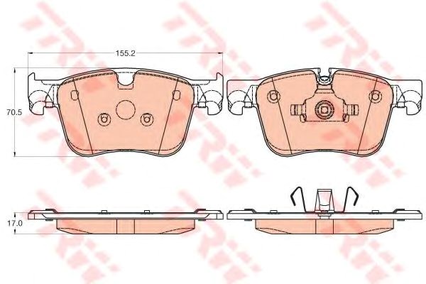 Колодки передні GDB2035 TRW