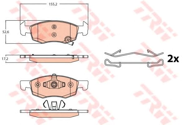Дискові гальма GDB2099 TRW