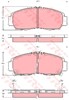 Колодки гальмівні передні, дискові GDB3240 TRW